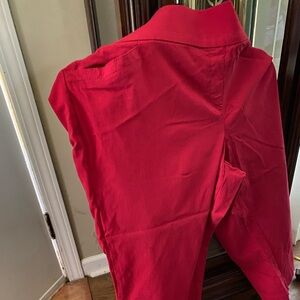 Like new red capri crop pants